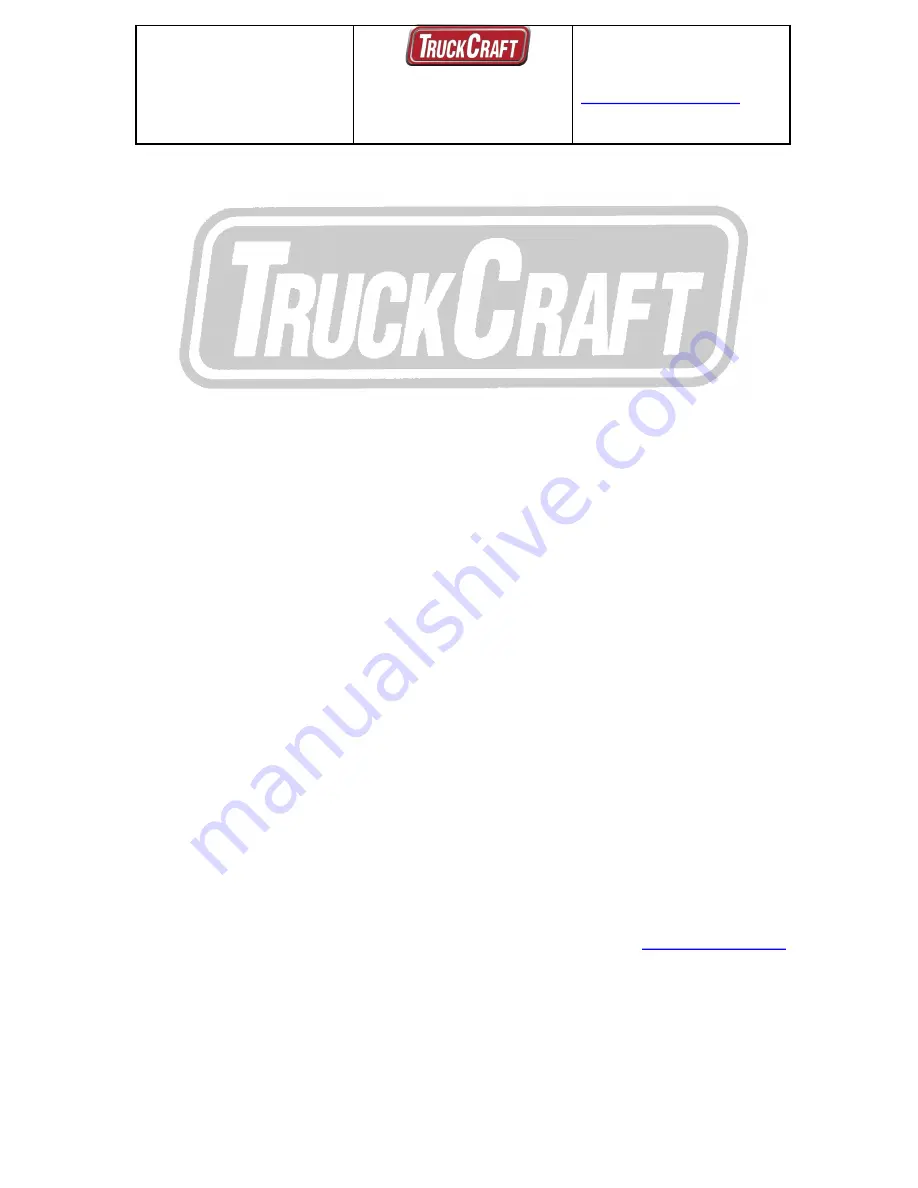 TruckCraft TC-503 Owner'S Manual Download Page 29