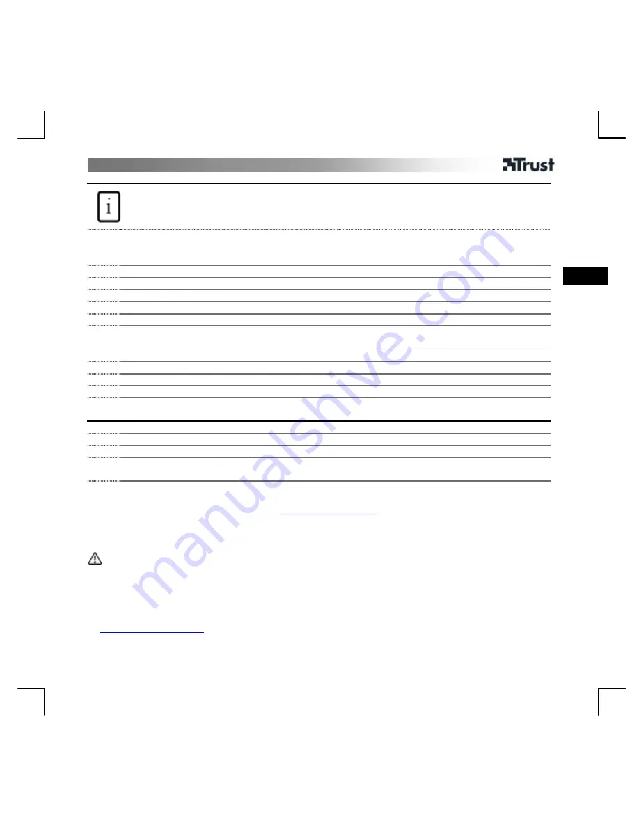 Trust HS-6200 User Manual Download Page 11