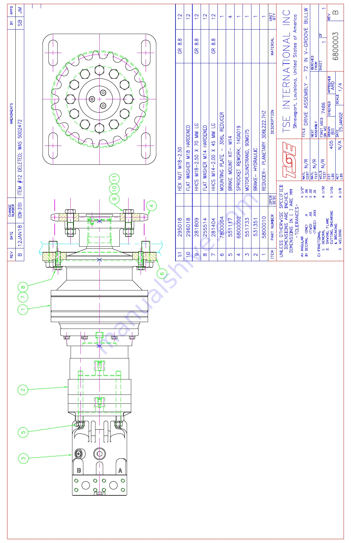 TSE PTV100/72 Owner'S Manual Download Page 32