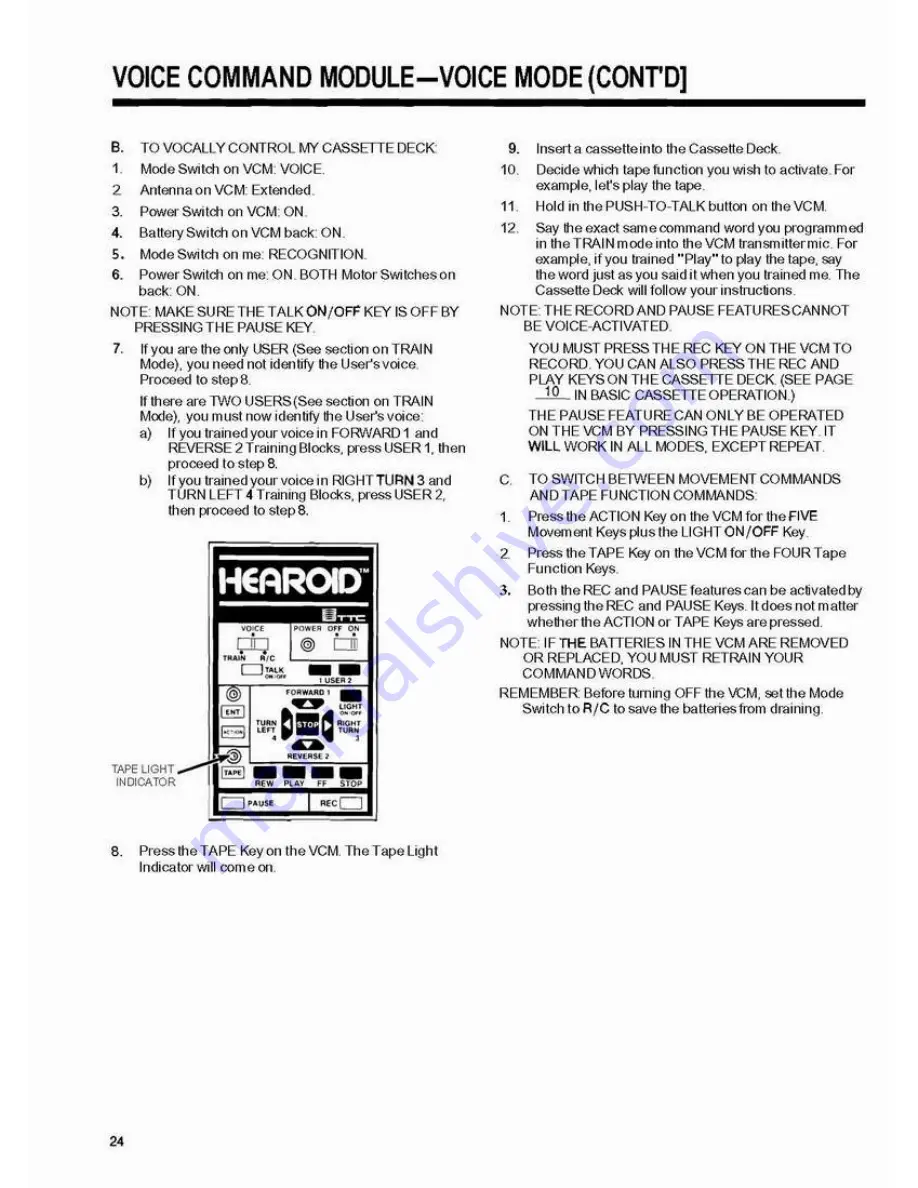 TTC Hearoid Instruction Manual Download Page 24