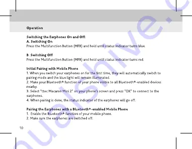 ttec Macaron Mini User Manual Download Page 10