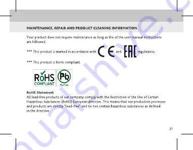 ttec Macaron Mini User Manual Download Page 21