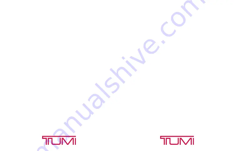 Tumi Travel Speaker 14396 User Manual Download Page 1