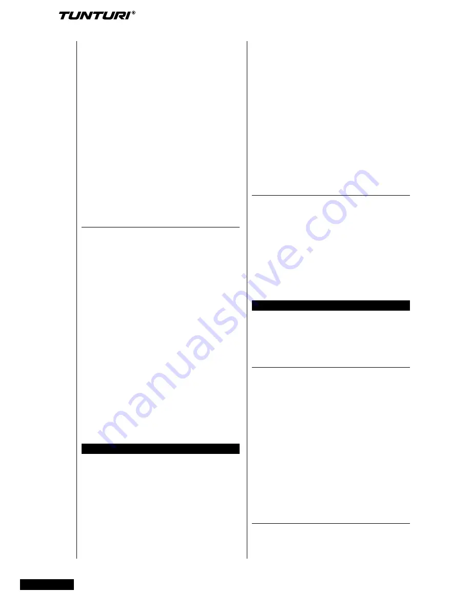 Tunturi T90 Rehab Скачать руководство пользователя страница 42