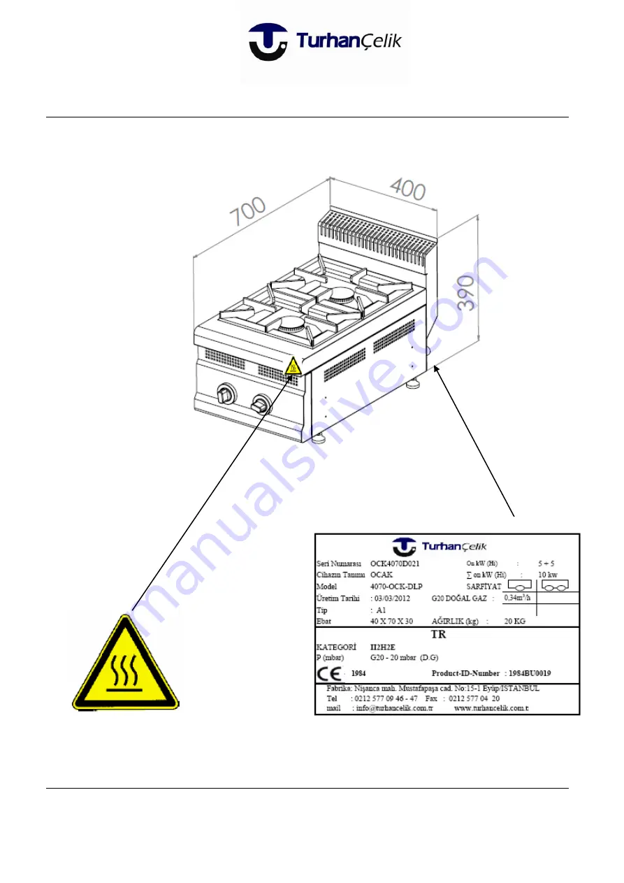 TurhanCelik 0510-OCK 0510-OCKDLP User Manual Download Page 6