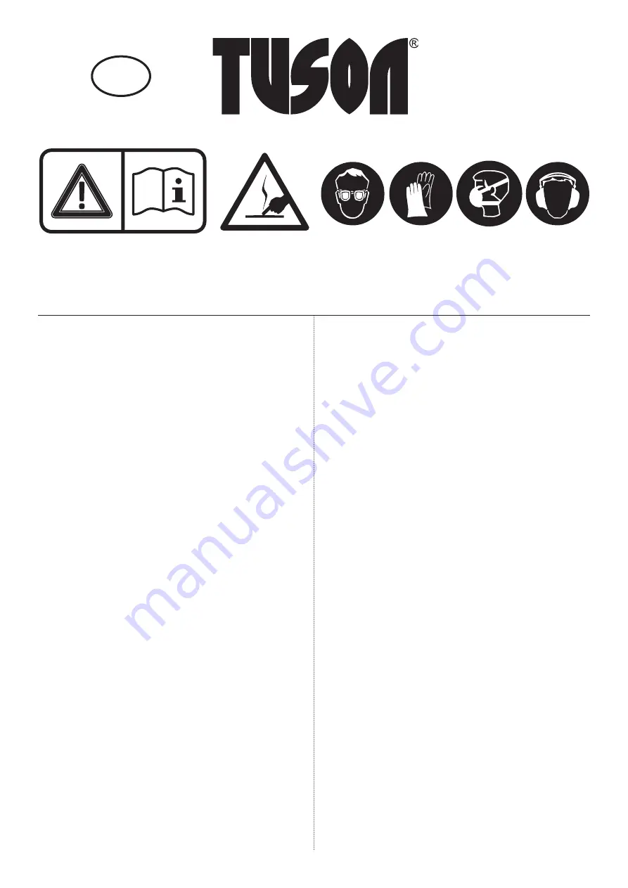 Tuson SV120-F Instruction Manual Download Page 1