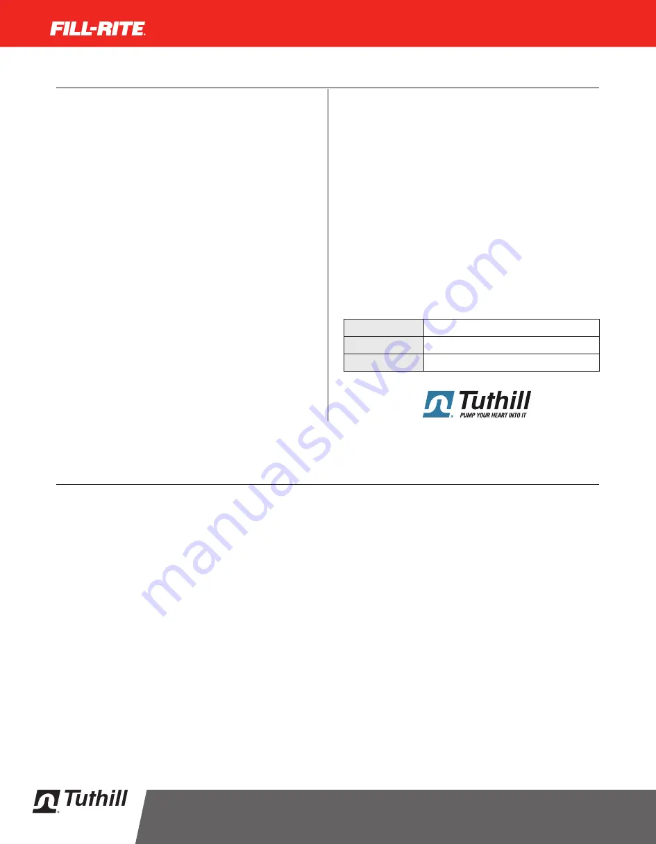 Tuthill FILL-RITE FR700 Series Скачать руководство пользователя страница 26