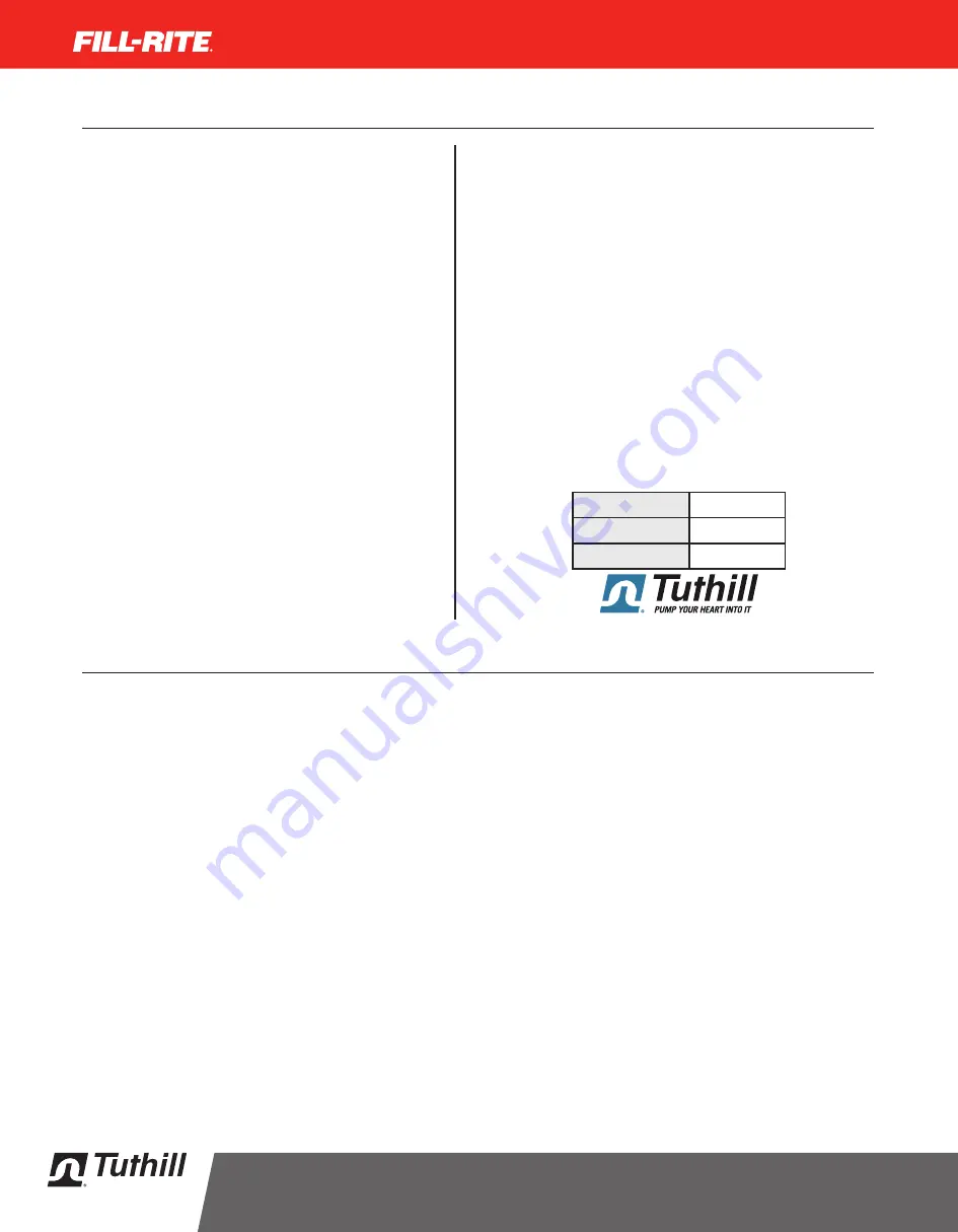 Tuthill FILL-RITE FR700 Series Скачать руководство пользователя страница 50