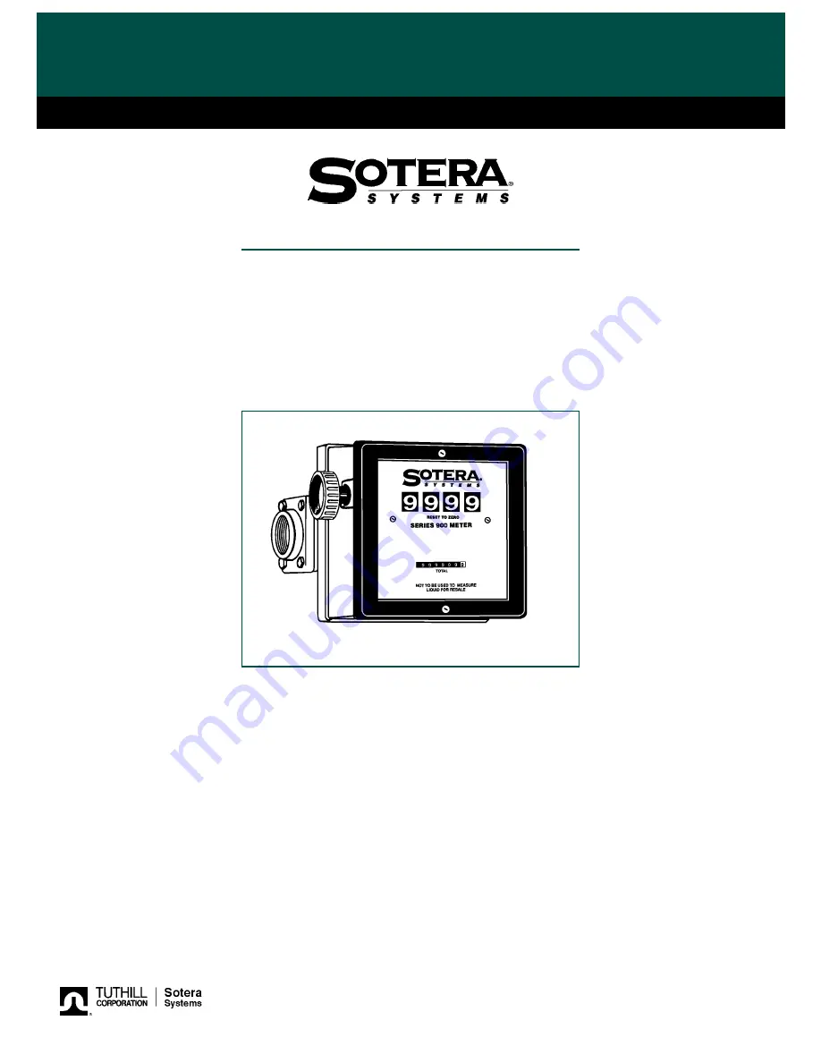 Tuthill Sotera 900 Series Owner'S Operation & Safety Manual Download Page 1