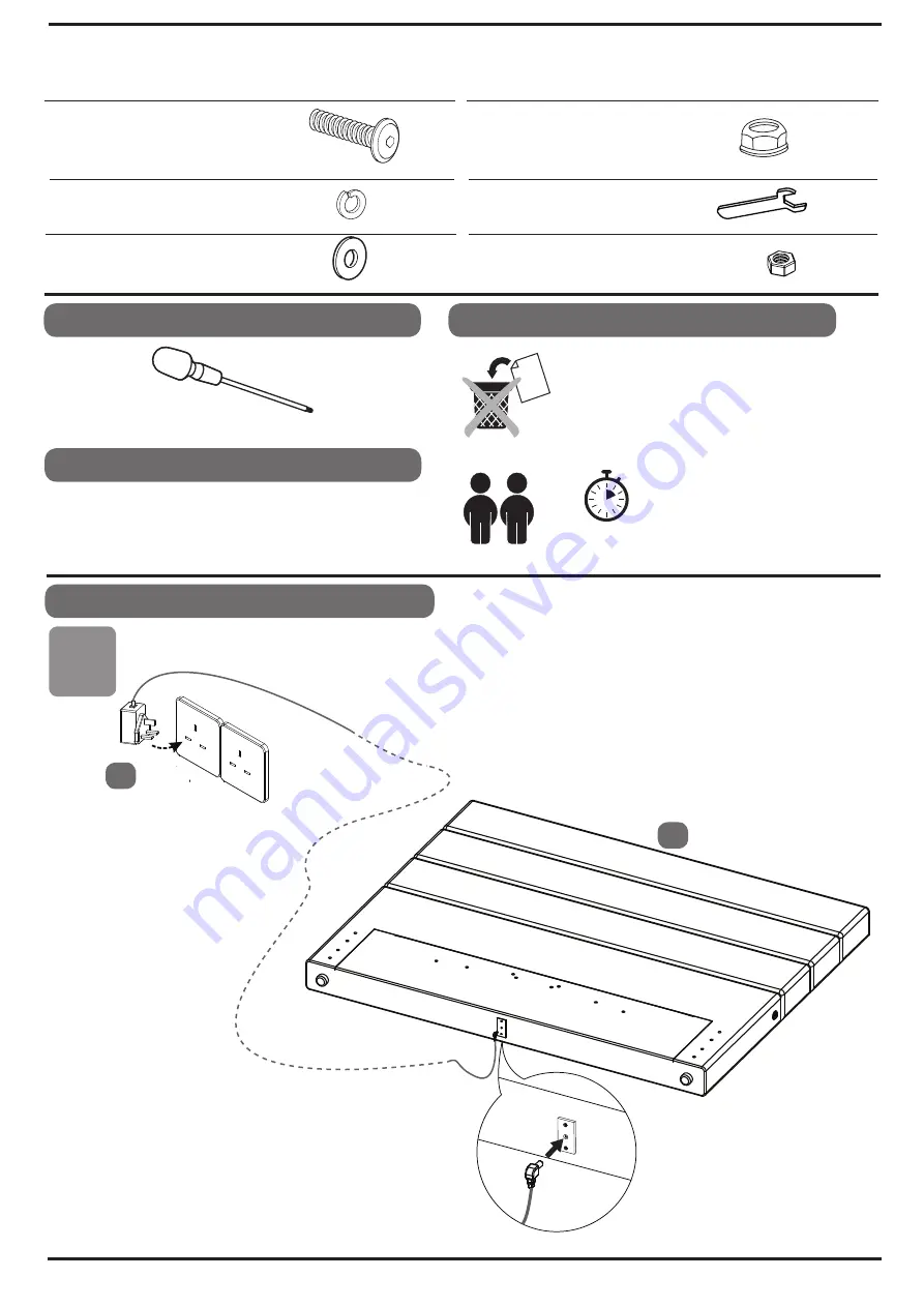 TV Bedstore ANNECY Aassembly Instructions Download Page 3