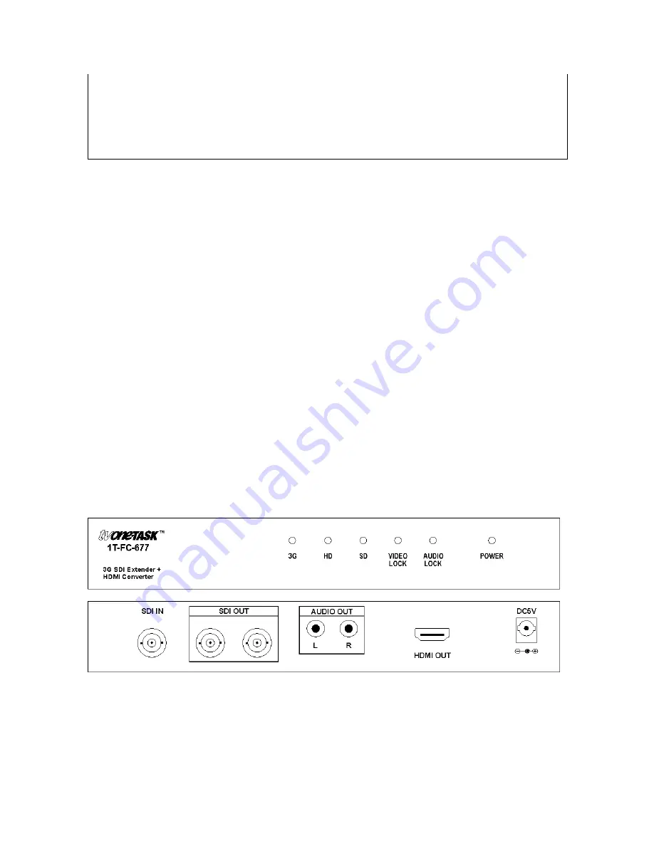 TV One 1T-FC-677 Скачать руководство пользователя страница 6