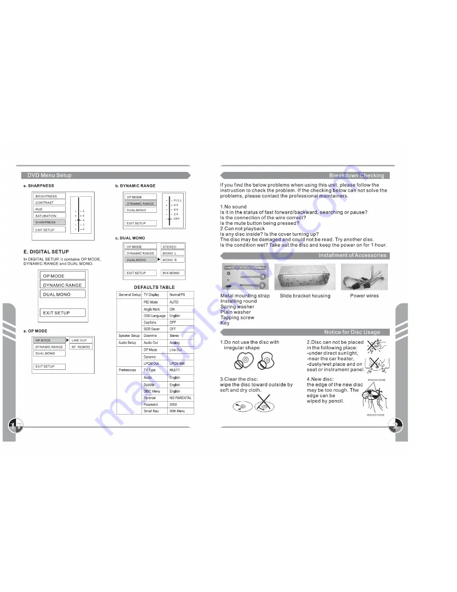 Tview DVD430-TS Скачать руководство пользователя страница 5