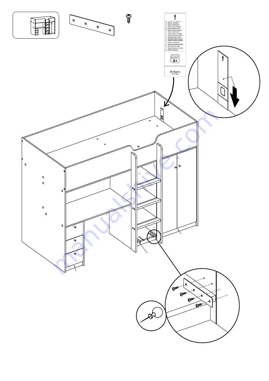 TVILUM 82090 Assembly Instructions Manual Download Page 34