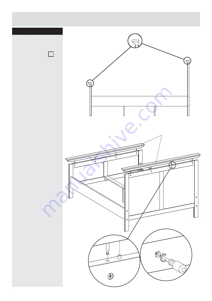 TVILUM Canterbury 5Ft Bed 532/6662 Assembly Instructions Manual Download Page 12