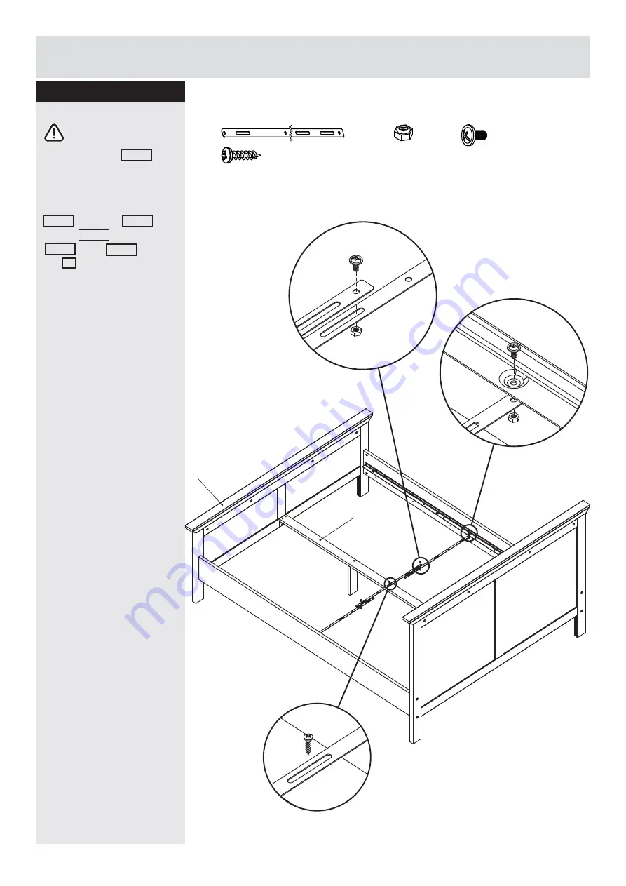 TVILUM Canterbury 5Ft Bed 532/6662 Assembly Instructions Manual Download Page 13