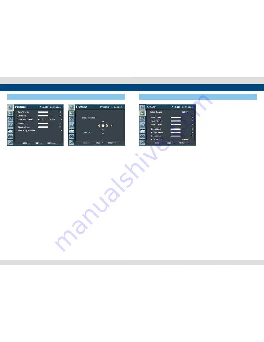 TVLogic LHM-420A Operation Manual Download Page 8