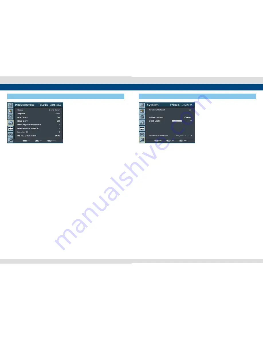 TVLogic LHM-420A Operation Manual Download Page 9