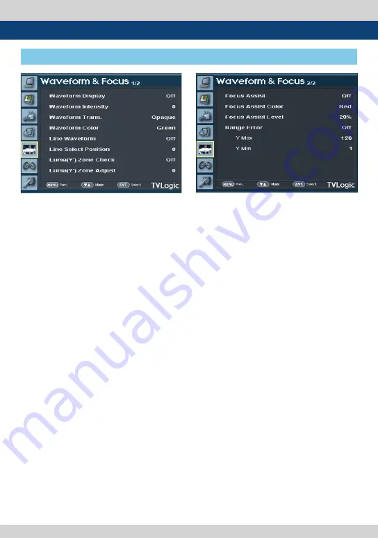 TVLogic LUM-242G Operation Manual Download Page 23