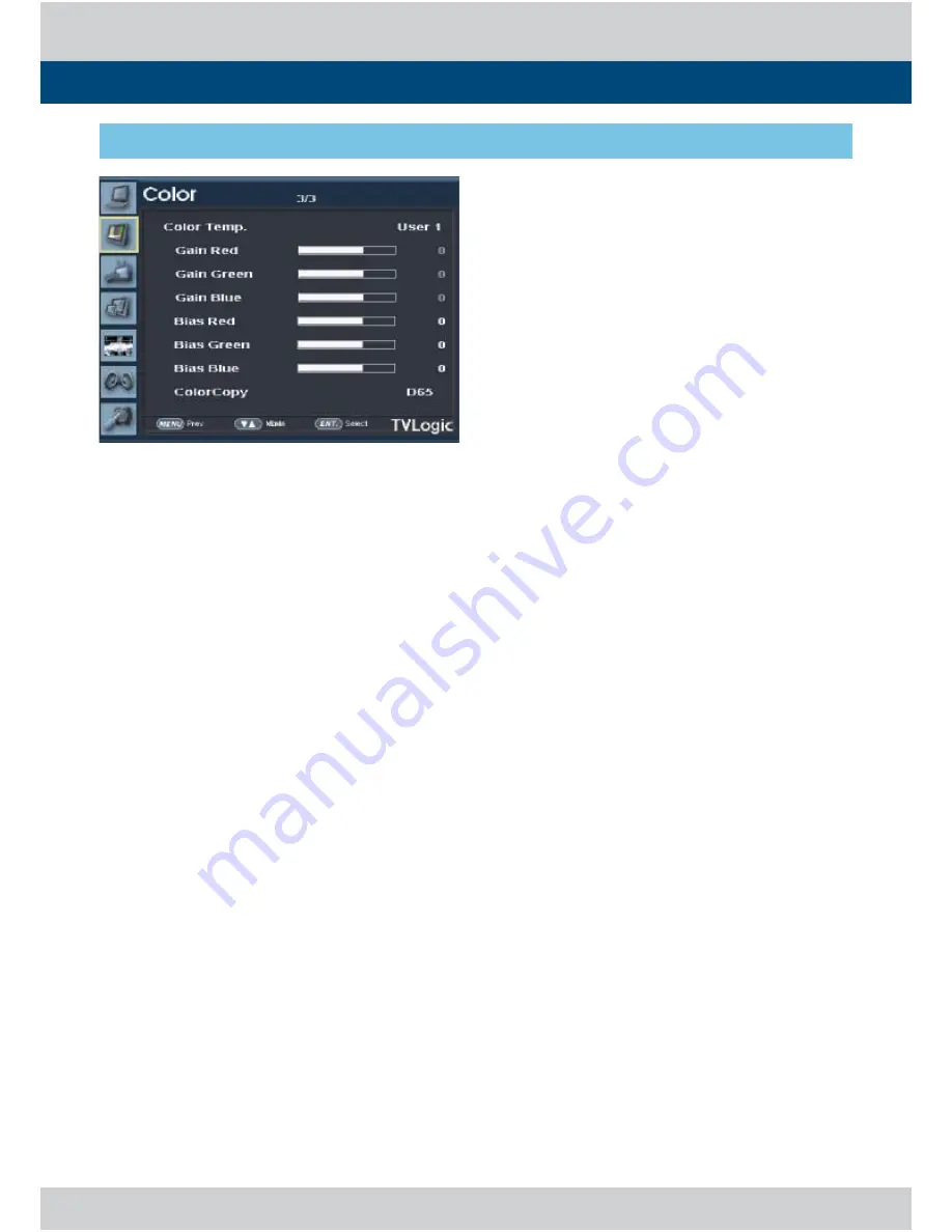 TVLogic LUM-310R Operation Manual Download Page 16