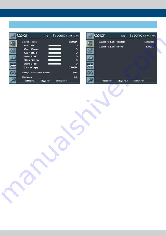 TVLogic LVM-070C Operation Manual Download Page 12