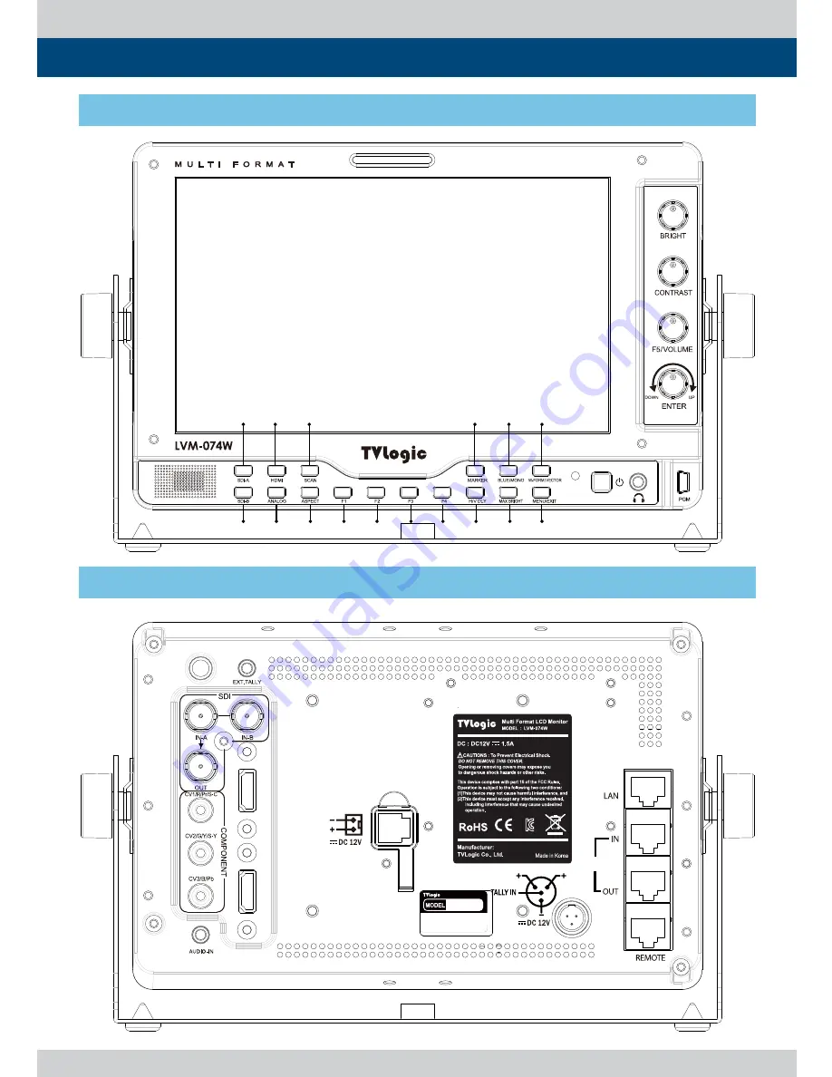 TVLogic LVM-074W Скачать руководство пользователя страница 7