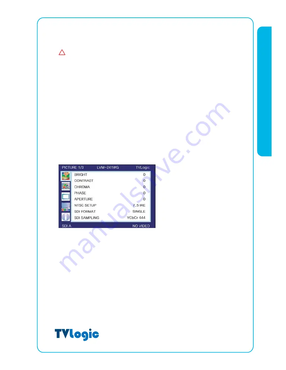 TVLogic LVM-171W Скачать руководство пользователя страница 12