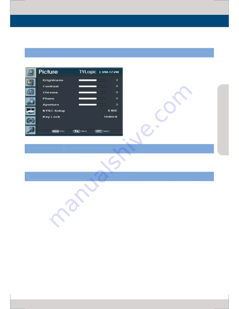 TVLogic LVM-172W Operation Manual Download Page 13