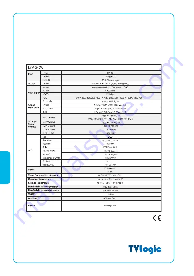 TVLogic LVM-240W Скачать руководство пользователя страница 23