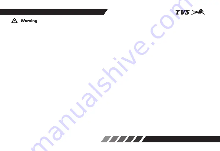 TVS Apache RTR 160 BS-VI Owner'S Manual Download Page 19