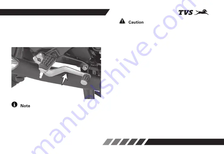 TVS Apache RTR 160 BS-VI Owner'S Manual Download Page 43