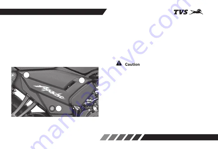 TVS Apache RTR 160 BS-VI Owner'S Manual Download Page 45