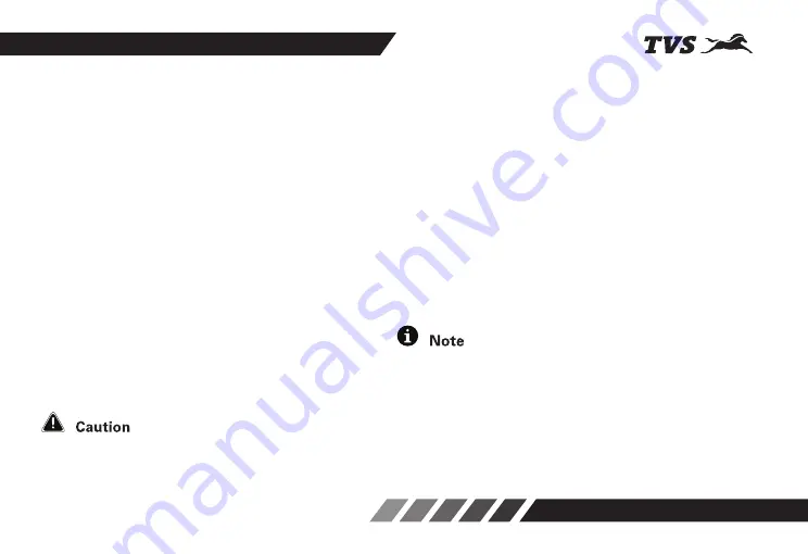 TVS Apache RTR 160 BS-VI Owner'S Manual Download Page 89