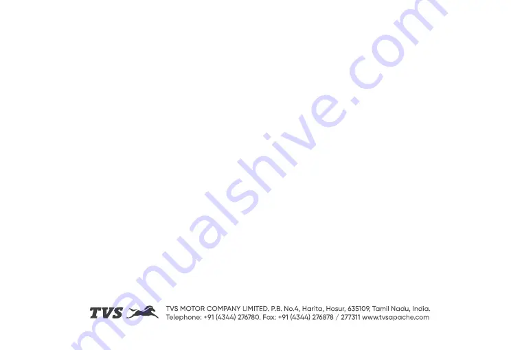 TVS Apache RTR 160 BS-VI Owner'S Manual Download Page 92