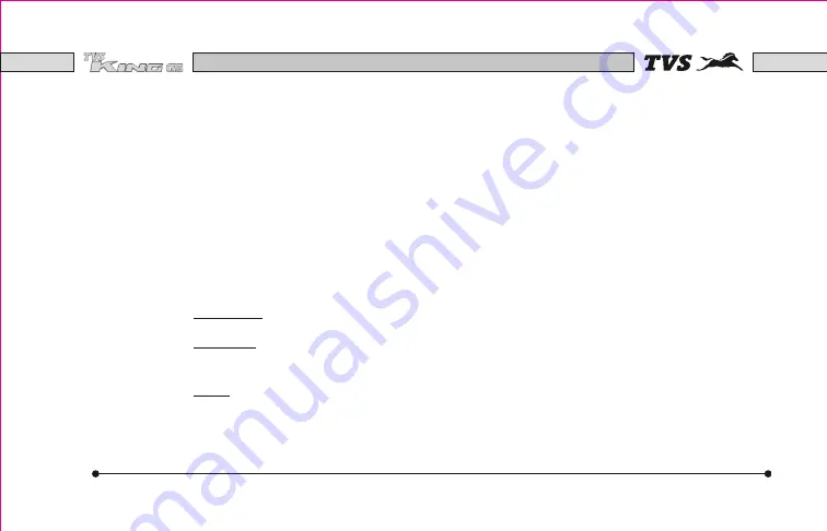 TVS King GS+ Скачать руководство пользователя страница 6