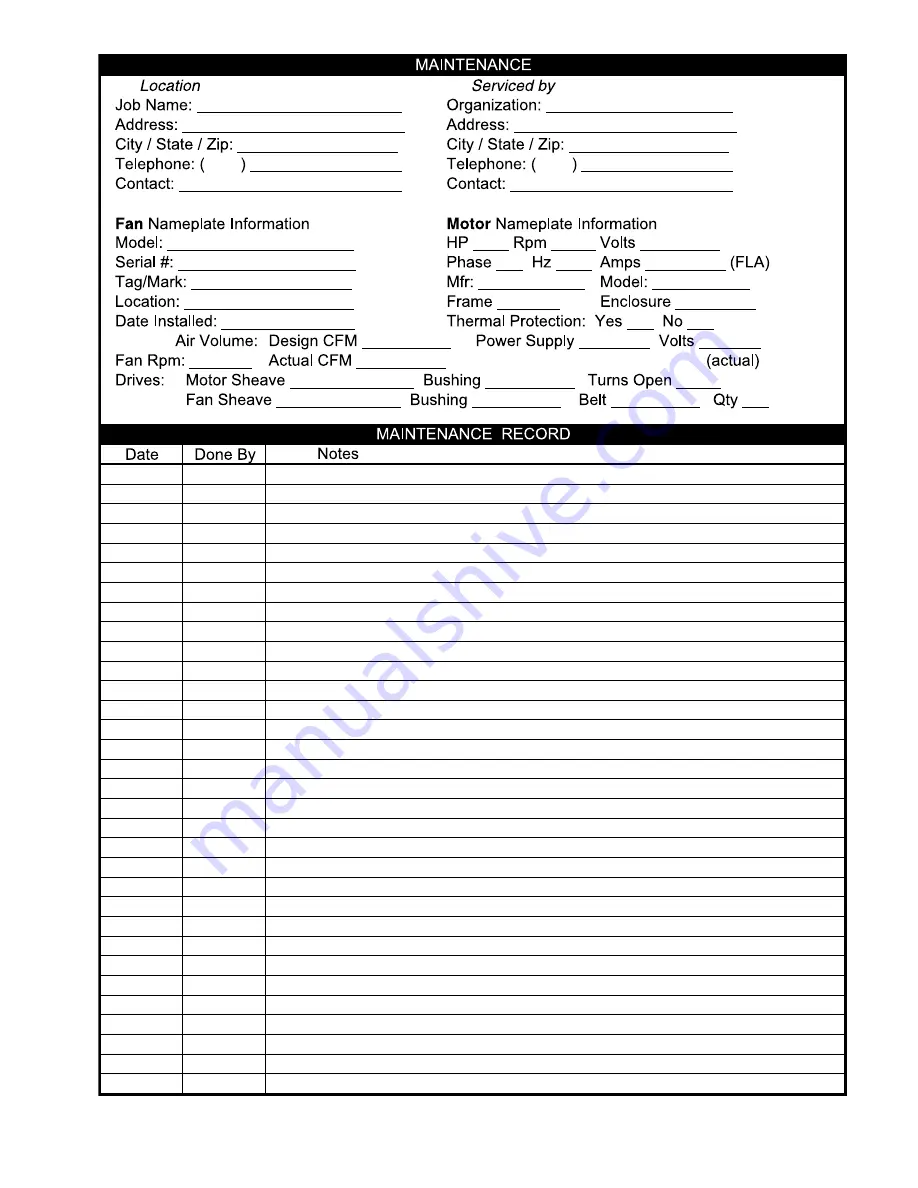 twin city BAE Installation, Operation & Maintenance Manual Download Page 59