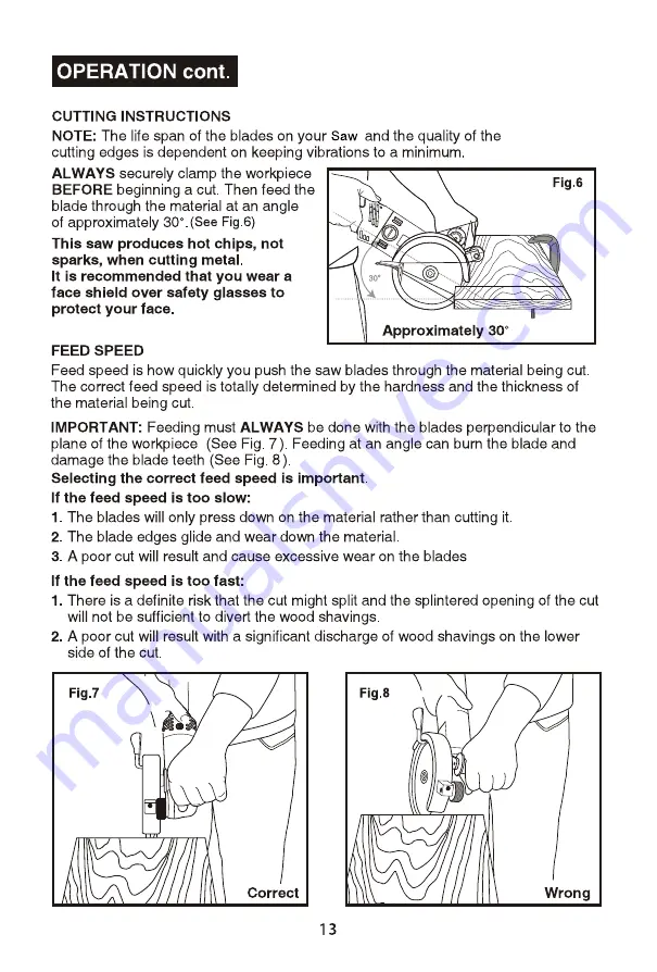 Twin Cut 08-00002/3 Instruction Manual Download Page 13