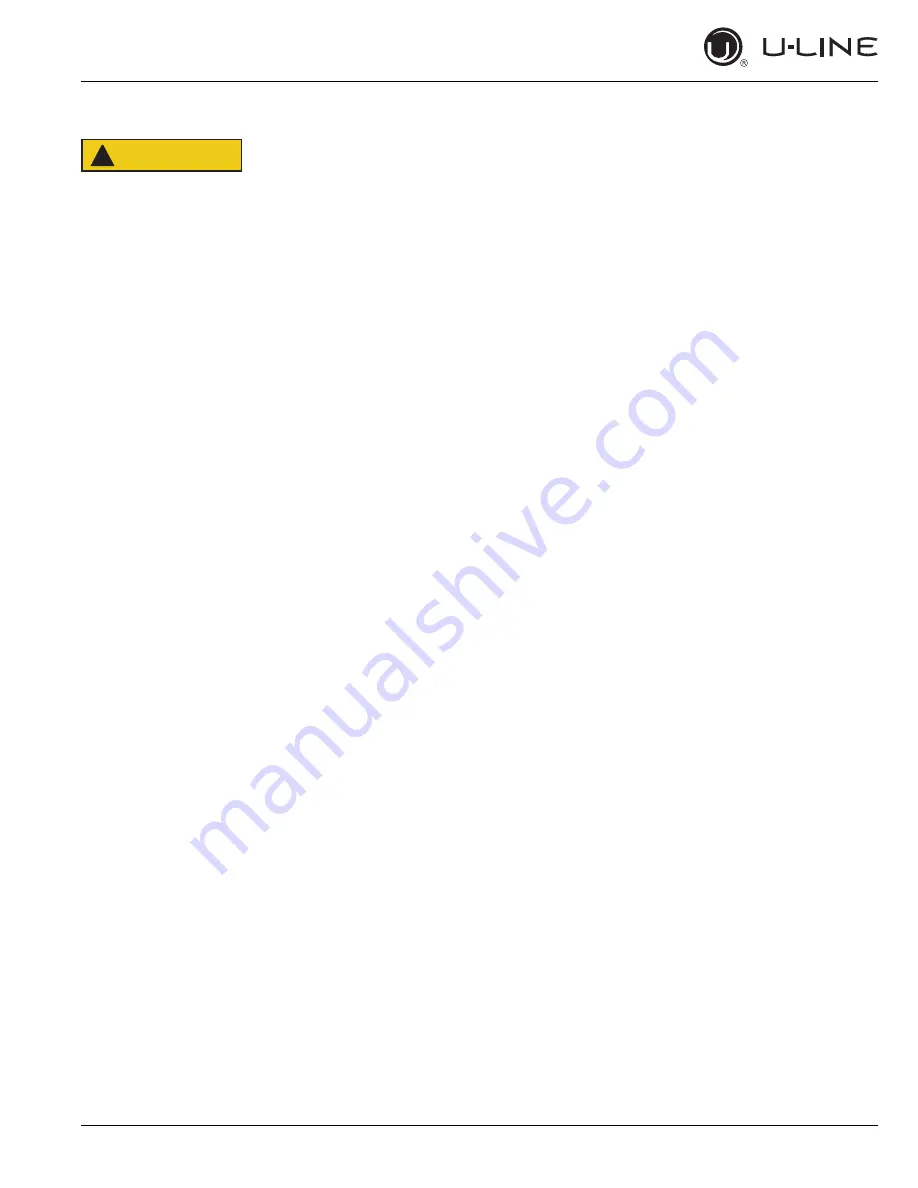 U-Line 3000 SERIES User Manual & Service Manual Download Page 5