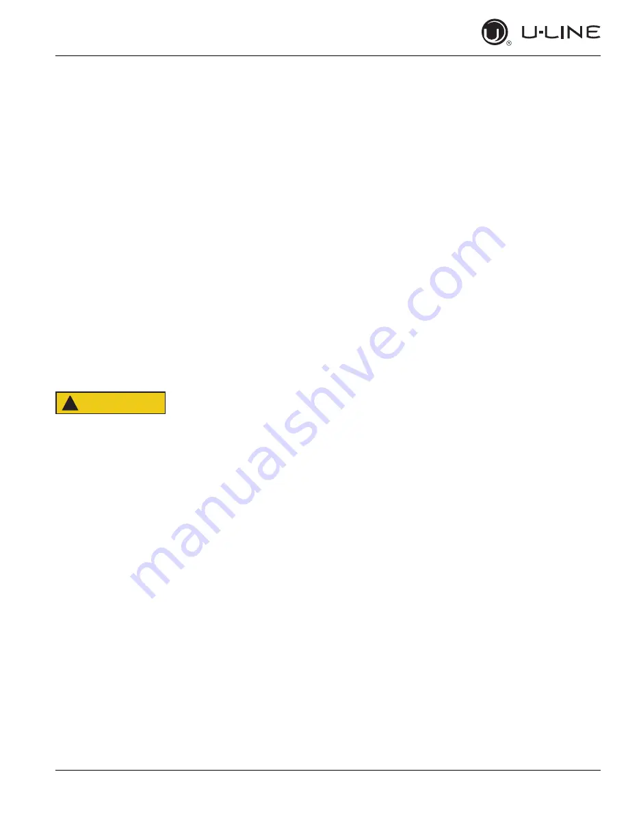 U-Line 3000 SERIES User Manual & Service Manual Download Page 7