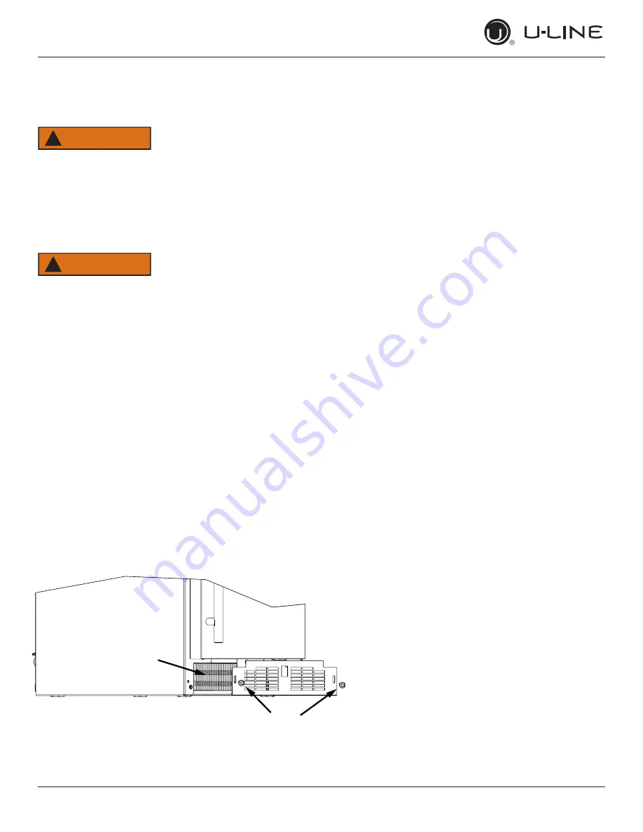 U-Line ADA SERIES User Manual & Service Manual Download Page 13