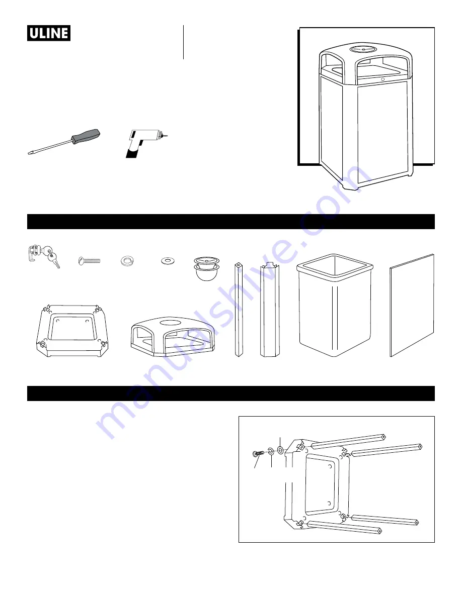 U-Line RUBBERMAID H-1210 Manual Download Page 7