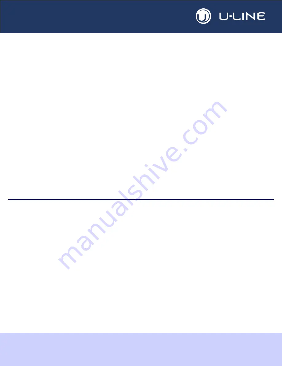 U-Line U-2175BEVCOL-00 Installation Manual Download Page 5