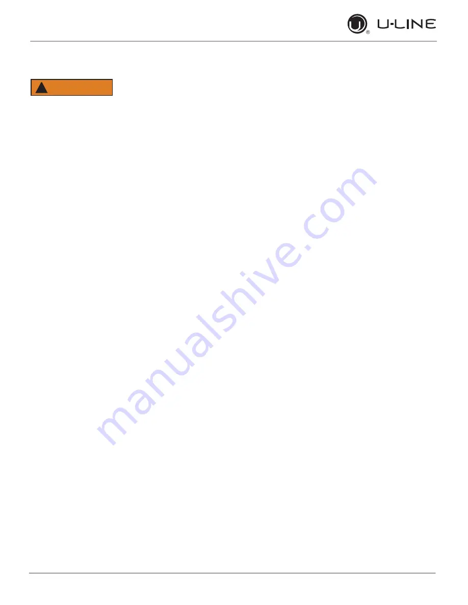 U-Line Wine Captain U-2224ZWCINT-00B User Manual & Service Manual Download Page 7