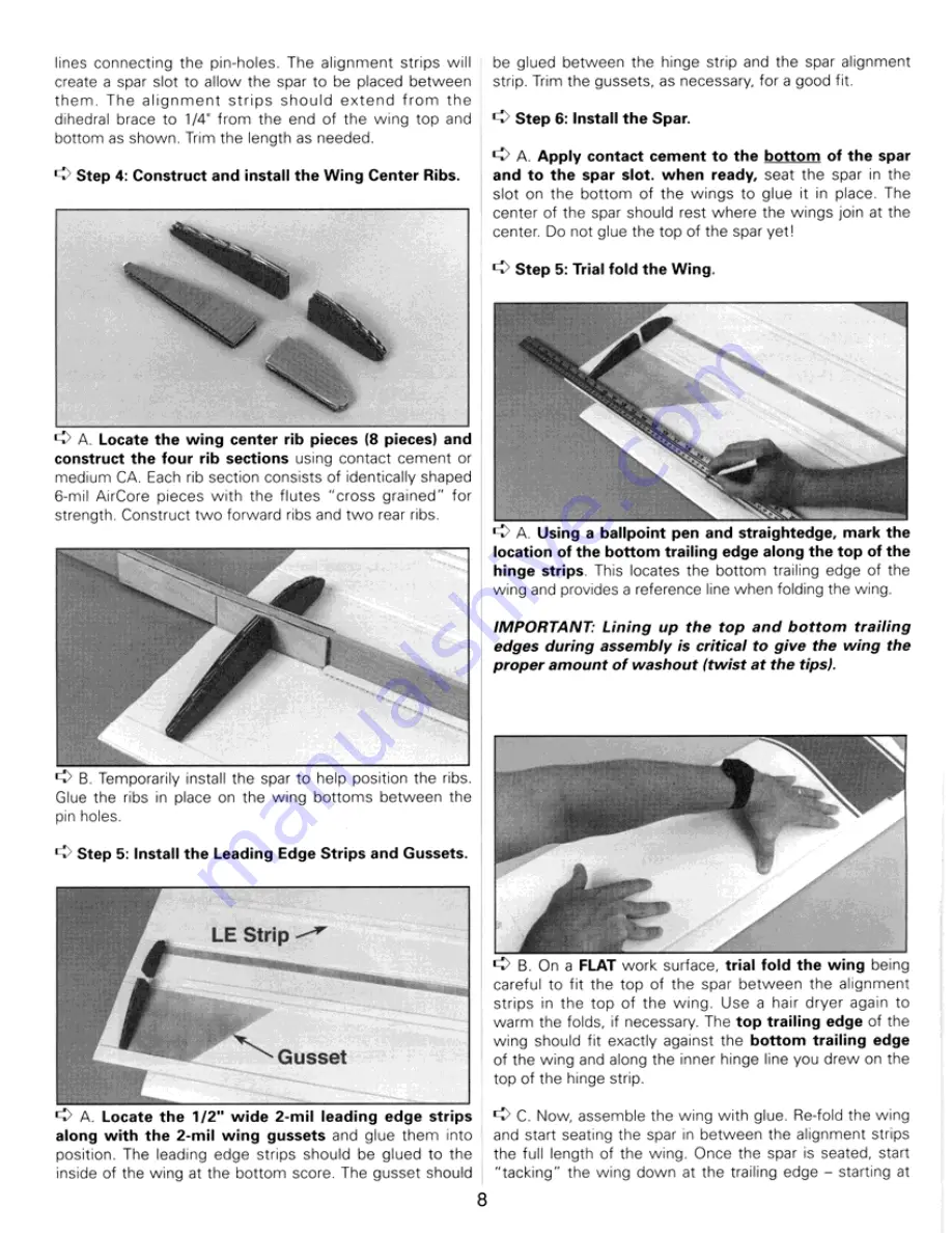 U.S. Aircore Trainer 40 Instruction Manual Download Page 8