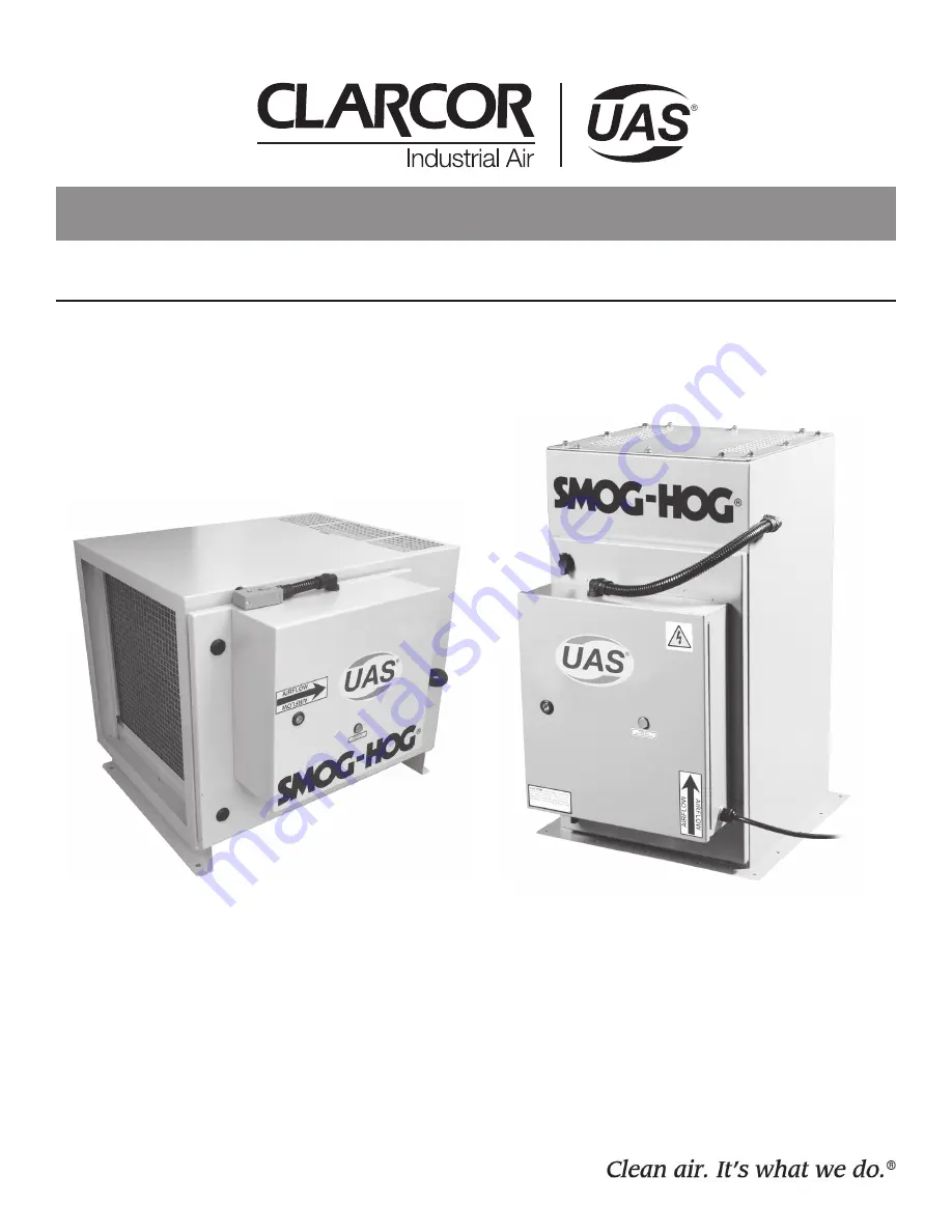 UAS CLARCOR SMOG-HOG MSH Series Скачать руководство пользователя страница 1