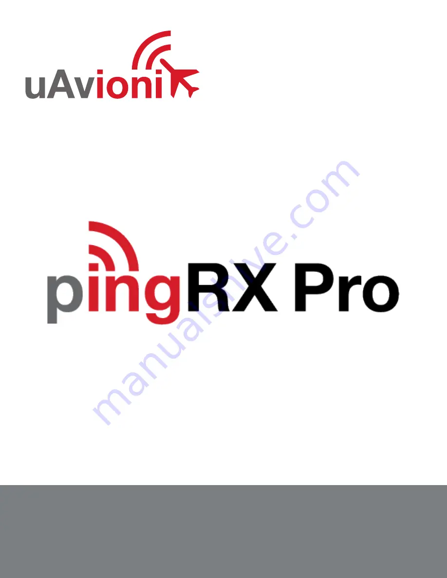 uAvionix pingRX Pro Quick Start Manual Download Page 1