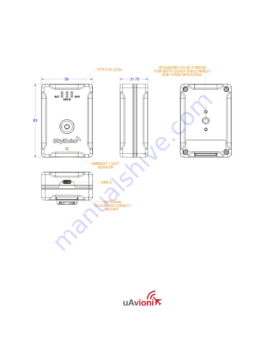 uAvionix SkyEcho 2 Installation And Pilot'S Manual Download Page 12