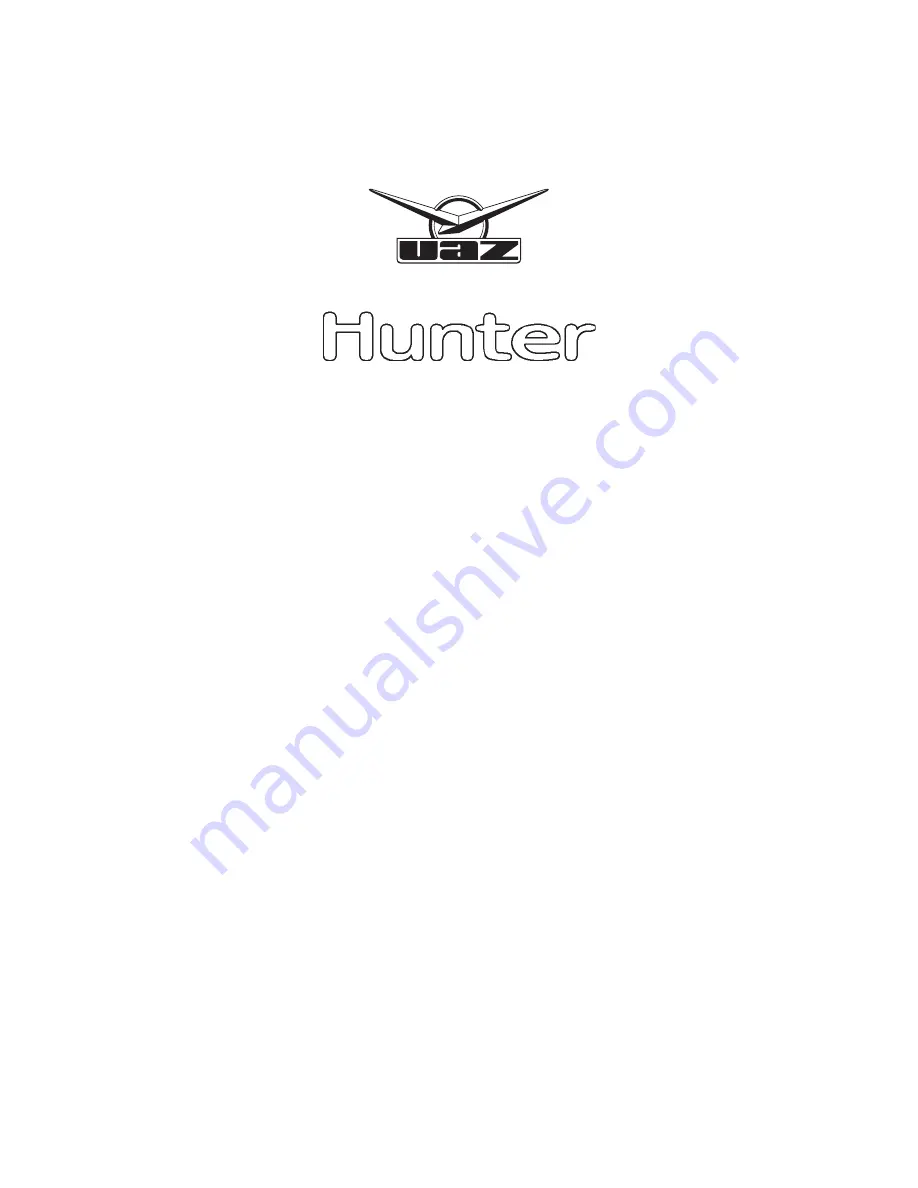 UAZ HUNTER 315148 Operating Manual Download Page 1