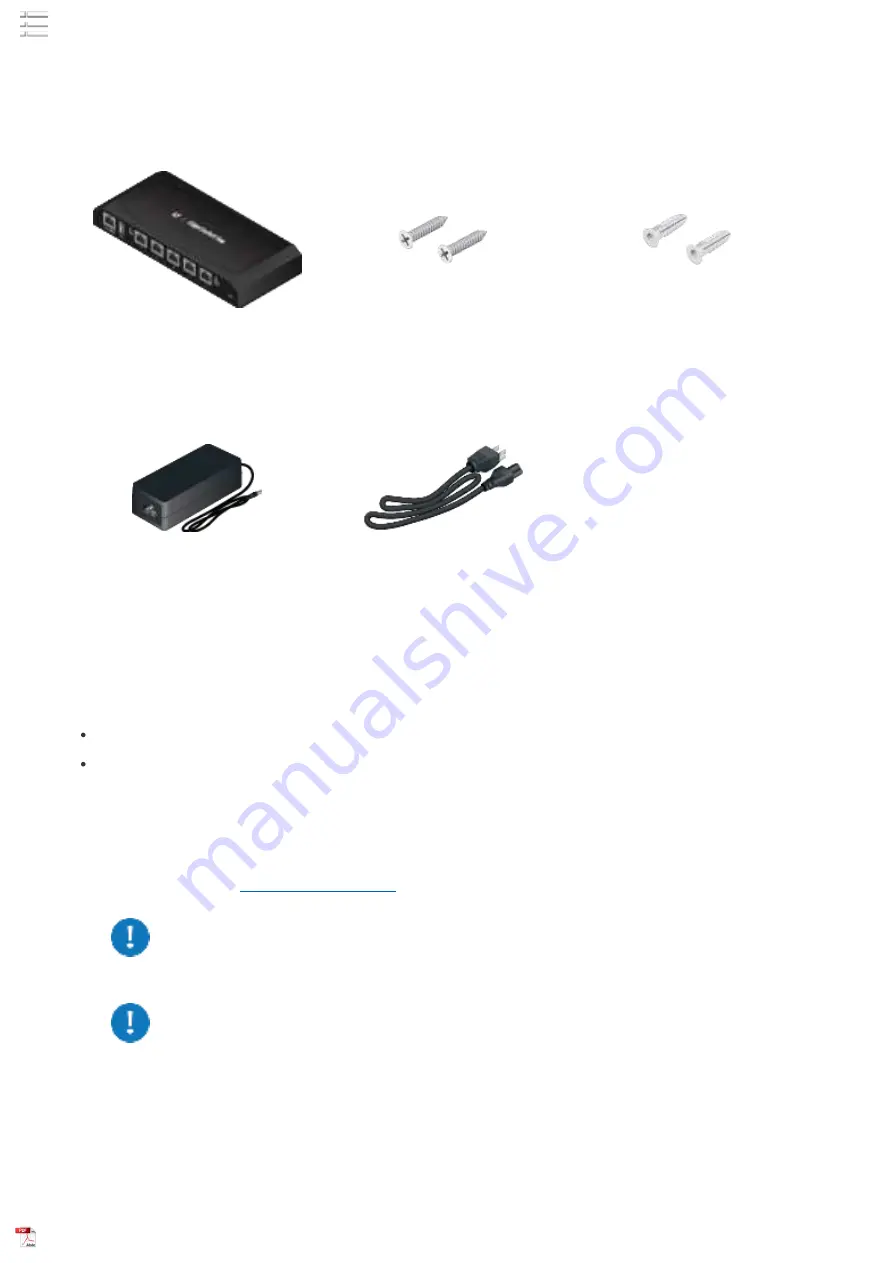 Ubiquiti EdgeSwitch 5XP Quick Start Manual Download Page 1