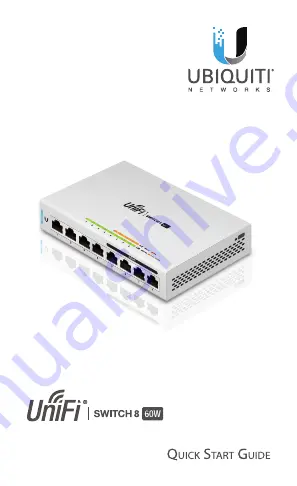 Ubiquiti UniFi US-8-60W Quick Start Manual Download Page 1