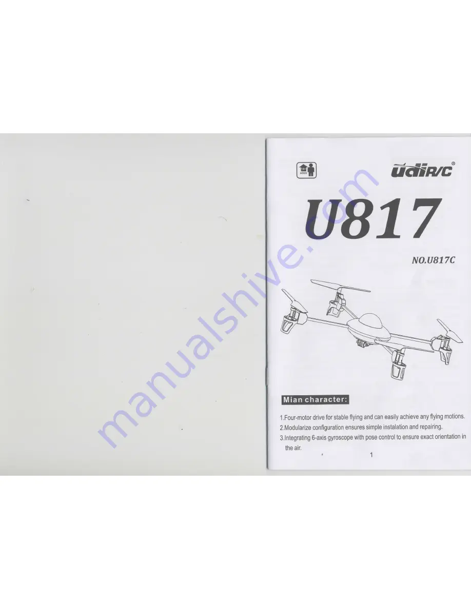 Udi U817 User Manual Download Page 1